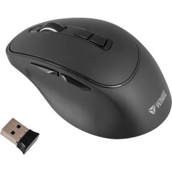 Myš Yenkee YMS 2080GY SLIDER, optická, bezdrôtová, dobíjacia, 2400 DPI, čierna