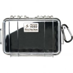 Peli™ Case 1050 MicroCase mit klarem Deckel (Schwarz)