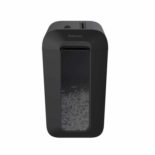 Aktenvernichter Fellowes LX 65 P-4, Querschnitt 4x40mm, 10 Blatt, 22l, Kreditkarte, schwarz Aktenvernichter Fellowes LX 65 P-4, Querschnitt 4x40mm, 10 Blatt, 22l, Kreditkarte, schwarz