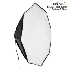Walimex pro Daylight 1000 4x35W + Softbox Ř 60cm