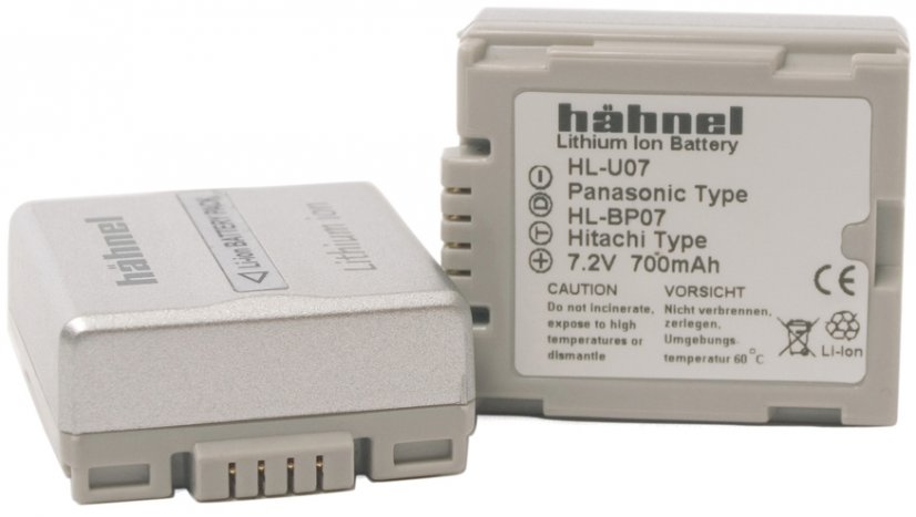 Hähnel HL-U07, Panasonic CGA-DU07, 7.2V, 5Wh, 700mAh,