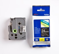 Páska Brother TZE-355, 24mm, čierna/biela, laminovaná, dĺžka 8m