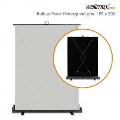 Walimex pre Roll-up pozadie 155x200cm sivé