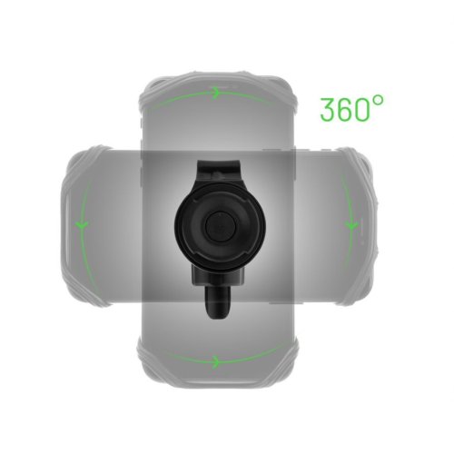 FIXED Bikee 2 kerékpártartó, levehető szilikon, fekete színű