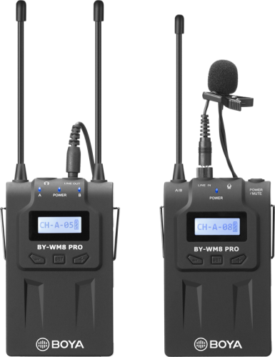 Boya BY-WM8 PRO-K1 / UHF Wireless Microphone / 1 TX+1 RX