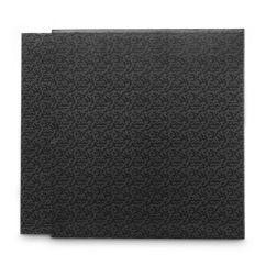 Čtyřkroužkový pořadač Hama, šířka hřbetu 70 mm, s obalem, černošedý
