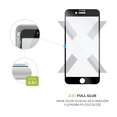 Tvrdené sklo FIXED Full-Cover pre Apple iPhone 7/8/SE (2020/2022), lepenie cez celý displej, čierne