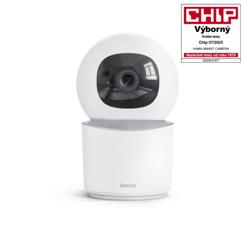 Chytrá domácí WiFi kamera Hama, otáčení/naklápění, noční vidění, Full HD Chytrá domácí WiFi kamera Hama, otáčení/naklápění, noční vidění, Full HD