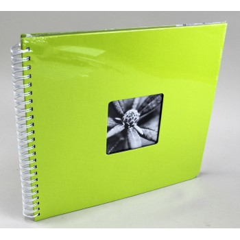 Hama album klasické spirálové FINE ART 36x32 cm, 50 stran, kiwi, bílé stránky