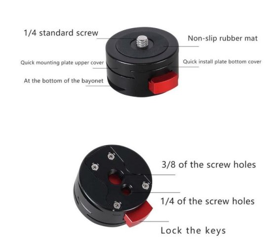 Elementrix Deska stativové hlavy 39mm (DSK12)