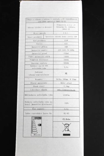 Žárovka, spirálová zářivka 35W/180W 5500K (MXZ35W)