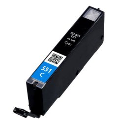 Atrament CLI-551C XL kompatibilní azurový pro Canon (13ml)