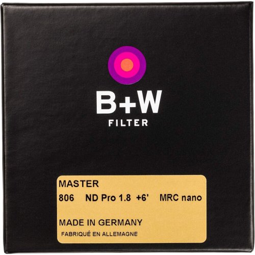 B+W 39mm Graufilter ND1,8 6-Blenden MRC nano MASTER (806)
