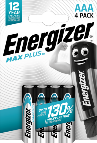 Energizer Max Plus AAA 4-Pack