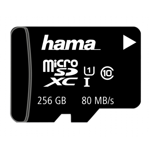 Hama microSDXC 256 GB Class 10 UHS-I 80 MB/s + adaptér / mobilní zařízení