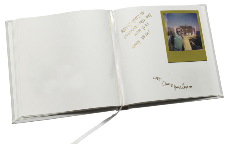 Focus Base Line Canvas Album 20x20 Guestbook Black
