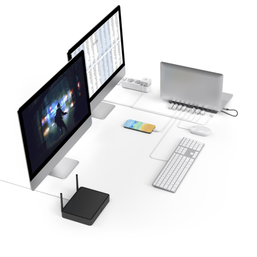 Dokovací stanice Hama USB-C Connect2Office Pro, 10 připojení