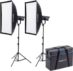 Nanlite FS-300B Bi-Colour 2 light kit with stand