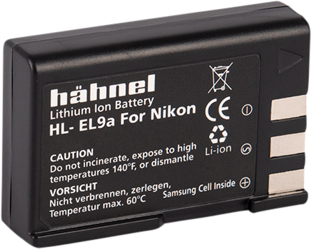 Hähnel HL-EL9a, Nikon EN-EL9, 1080mAh, 7.4V, 8Wh