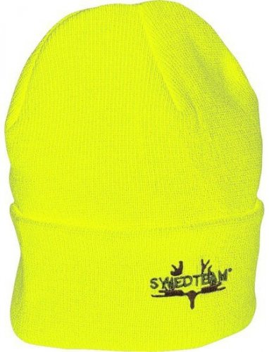 Swedteam pletená čepice žlutá s logem