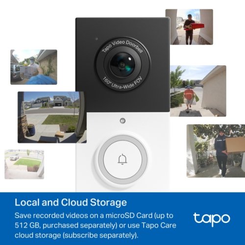 Chytrý zvonek TP-Link Tapo D210 IoT, 3MPx, baterie, sada s Tapo H200