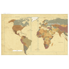 WORLD MAP 19x25 cm, foto 10x15 cm/200 ks, 100 stran
