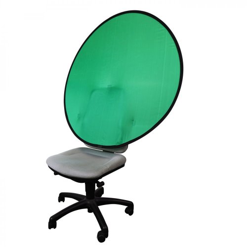 Helios zelené kľúčovacie pozadie s upevnením na stoličku, priemer 110 cm