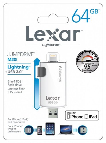 Lexar JumpDrive M20i USB 3.0 flash drive 64GB