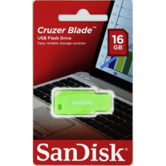 SanDisk FlashPen-Cruzer™ Blade 16 GB, elektrická zelená