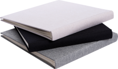 Focus Base Line Canvas Album 26x25 Black