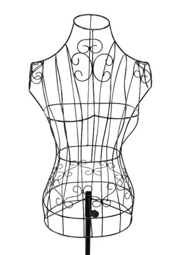 Dámské torzo, černé, kovové (FT9cer)