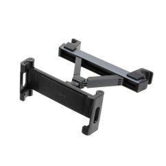Držiak FIXED Passenger Max pre tablety s uchytením do opierky hlavy a posuvným ramenom, space gray