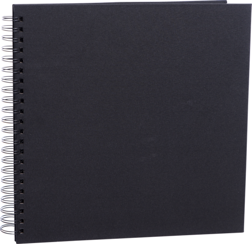 Focus Base Line Canvas Wire-O 30x30 Black w. Black Sheets
