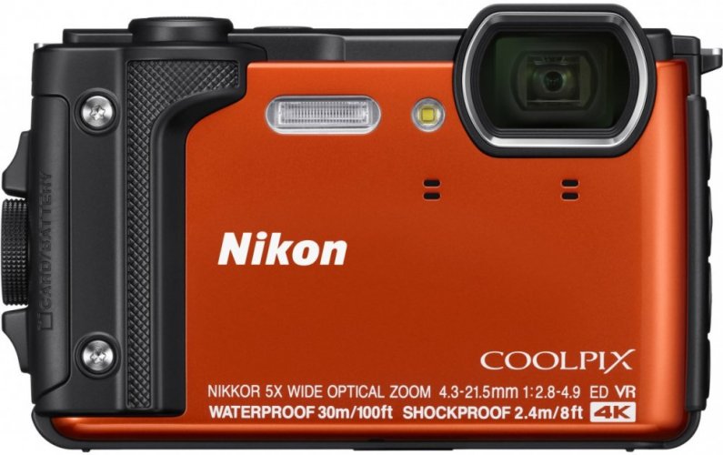 Nikon Coolpix W300 Orange + 2in1 Schwimmender Gurt