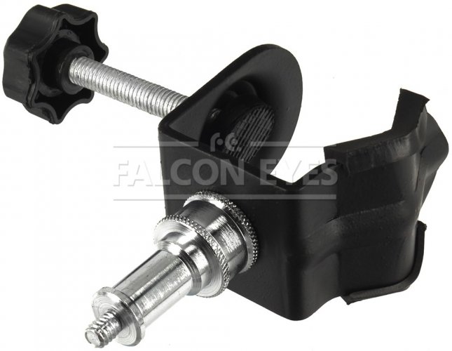 Falcon Eyes CL-35 pipe clamp with fixed pin adapter