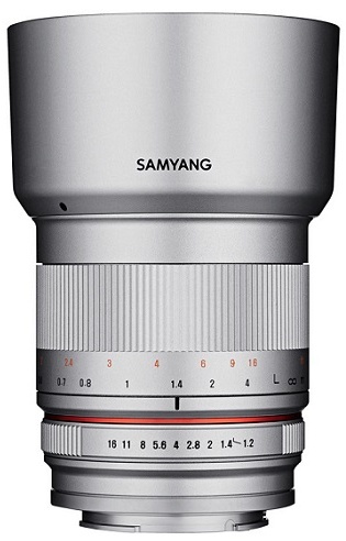 Samyang 50mm f/1.2 ED AS UMC CS Objektiv für Canon M Silber