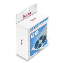 Ochranné pouzdro na CD/DVD Hama, 100 ks/balení, průhledné