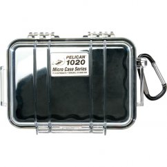 Peli™ Case 1020 MicroCase mit transparentem Deckel (Schwarz)