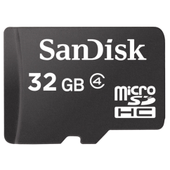 SanDisk Secure Digital Micro, Micro SDHC 32GB Card Only