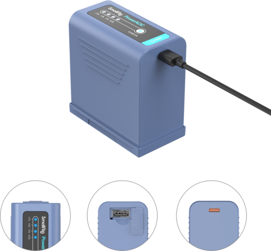 Acumulator foto SmallRig 4267 USB-C reîncărcabil NP-F970