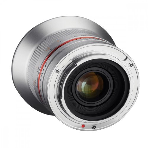 Samyang 12mm f/2 NCS CS Objektiv für Canon M Silber