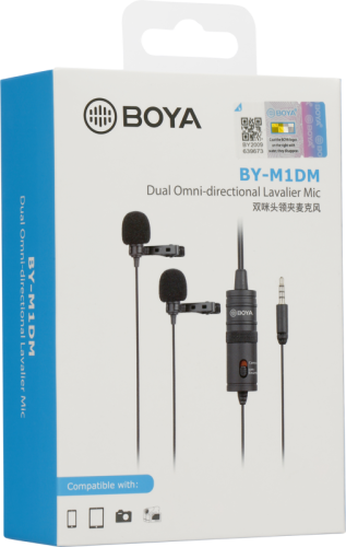 Boya BY-M1DM / Dual-Mic Lavalier Microphone