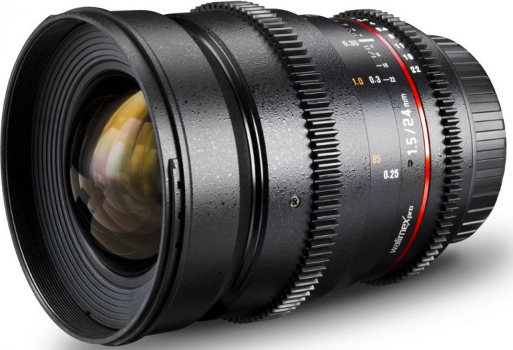 Walimex pro 24mm T1.5 Video DSLR Lens for FT
