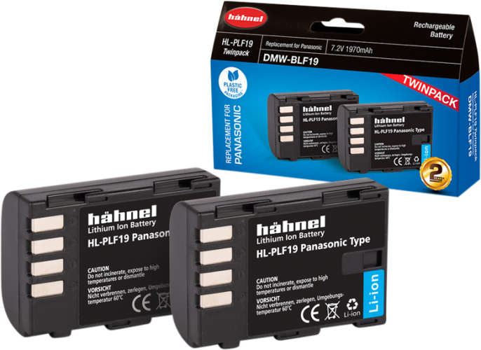 Hähnel Battery Panasonic HL-PLF19 / DMW-BLF19 Twin Pack