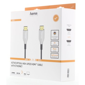 Hama optický aktívny HDMI kábel, 4K, 10 m