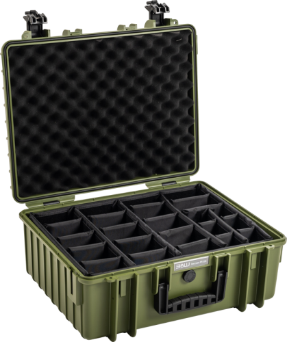 B&W Outdoor Cases BW Outdoor Cases Type 6000 / Bronze green (divider system) B&W Outdoor Cases BW Outdoor Cases Type 6000 / Bronze green (divider system)