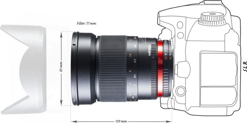 Walimex pro 35mm f/1,4 DSLR objektiv pro Canon EF