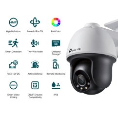 Kamera TP-Link VIGI C540(4mm) 4MPx, vonkajšia, IP PTZ, prísvit 30m