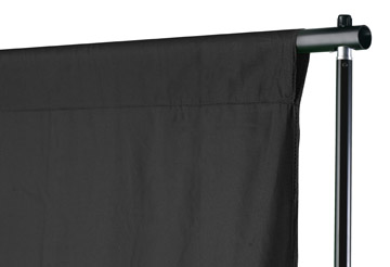 Fotografické pozadí sametové 3x6m černé (PZC6X)