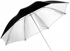 forDSLR Studiový deštník 102cm stříbrný/černý